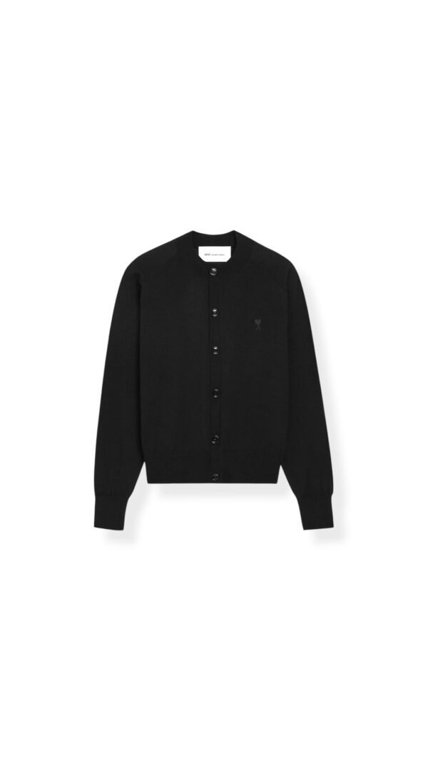 Cardigan in Black AMI DE COEUR , AMI PARIS