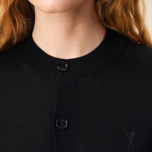Cardigan in Black AMI DE COEUR , AMI PARIS