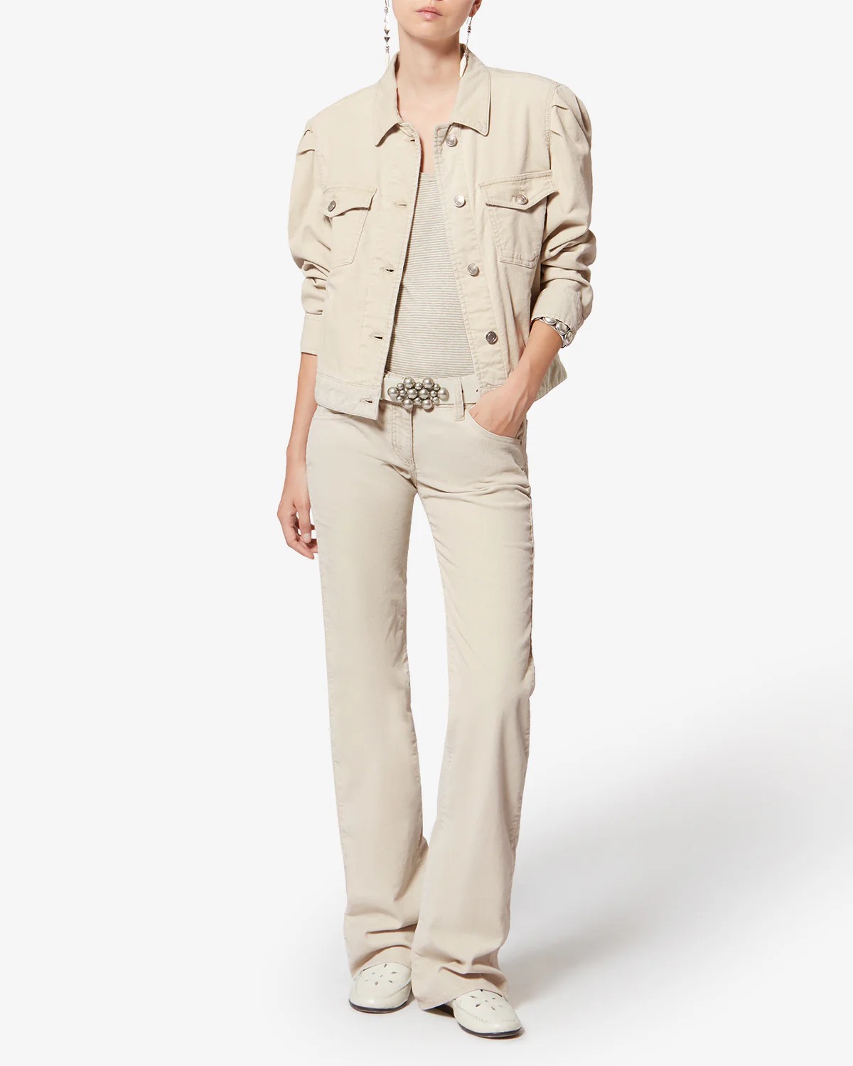 Jacke BOLINEAV in Ecru, MARANT ETOILE