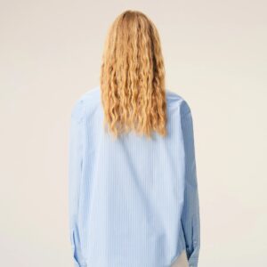 Boxy-Hemd in Blue Stripes von AMI Paris DE COEUR , AMI PARIS