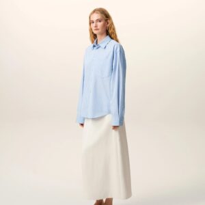 Boxy-Hemd in Blue Stripes von AMI Paris DE COEUR , AMI PARIS