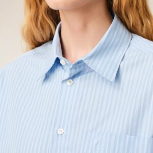 Boxy-Hemd in Blue Stripes von AMI Paris DE COEUR , AMI PARIS