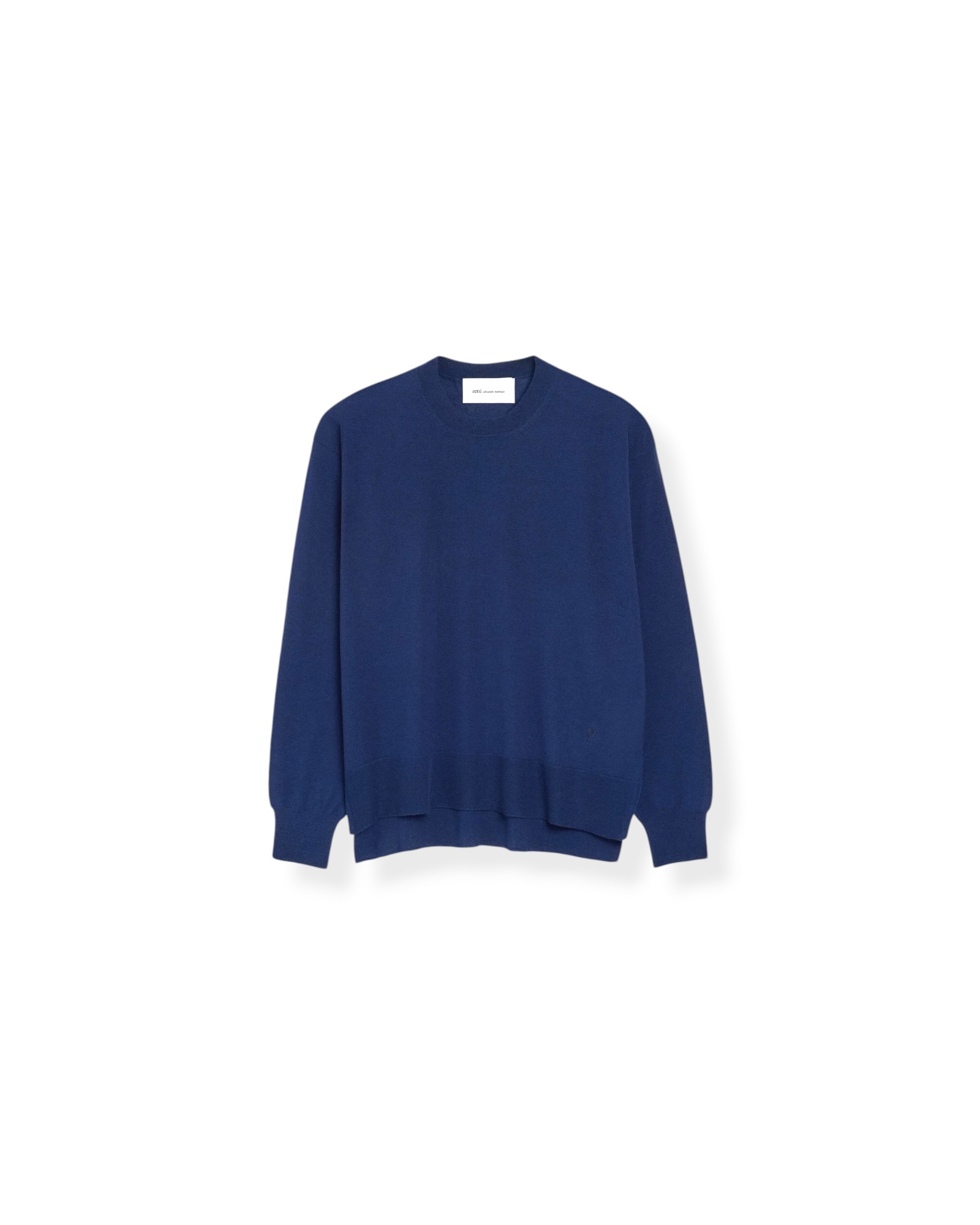 Dünner Pullover in Blau, AMI PARIS