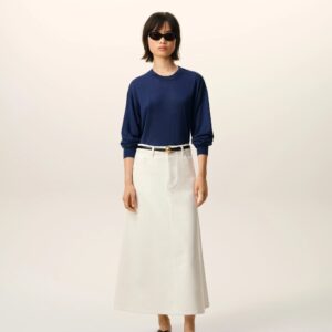 Dünner Pullover in Blau, AMI PARIS