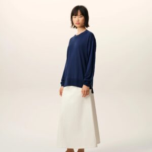 Dünner Pullover in Blau, AMI PARIS