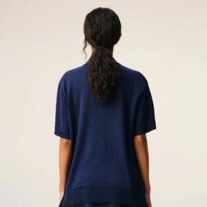 Strick-Polo in Blau von AMI DE COEUR, AMI PARIS