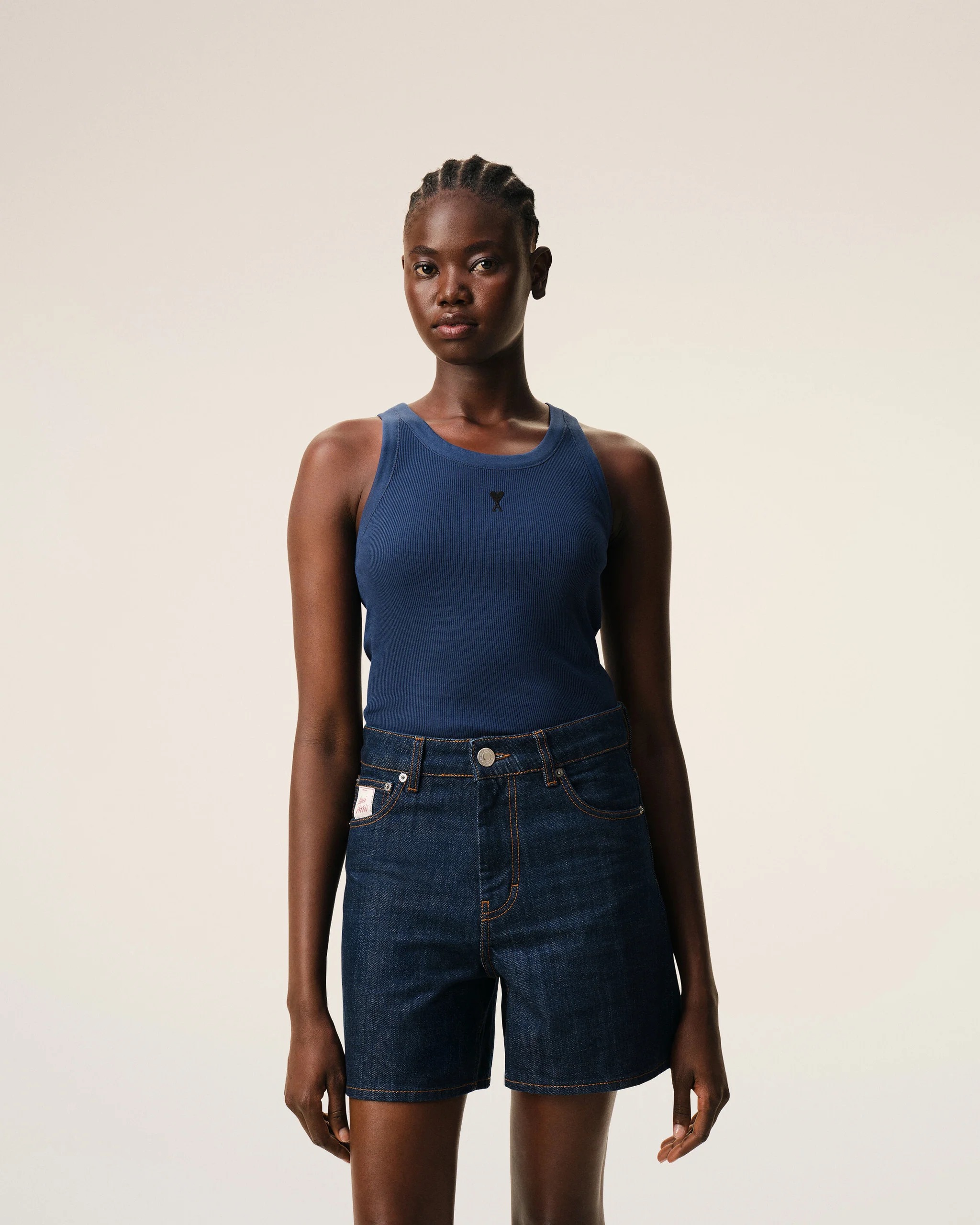 Tank Top in Blau AMI DE COEUR, AMI PARIS