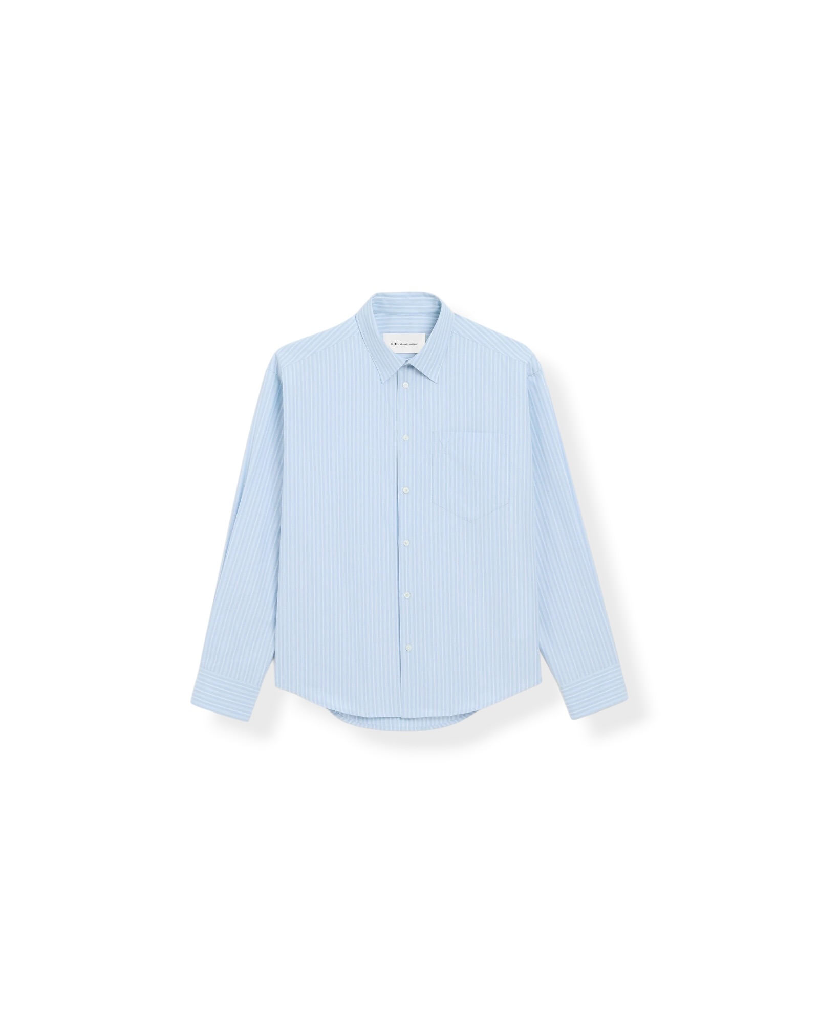 Boxy-Hemd in Blue Stripes von AMI Paris DE COEUR , AMI PARIS