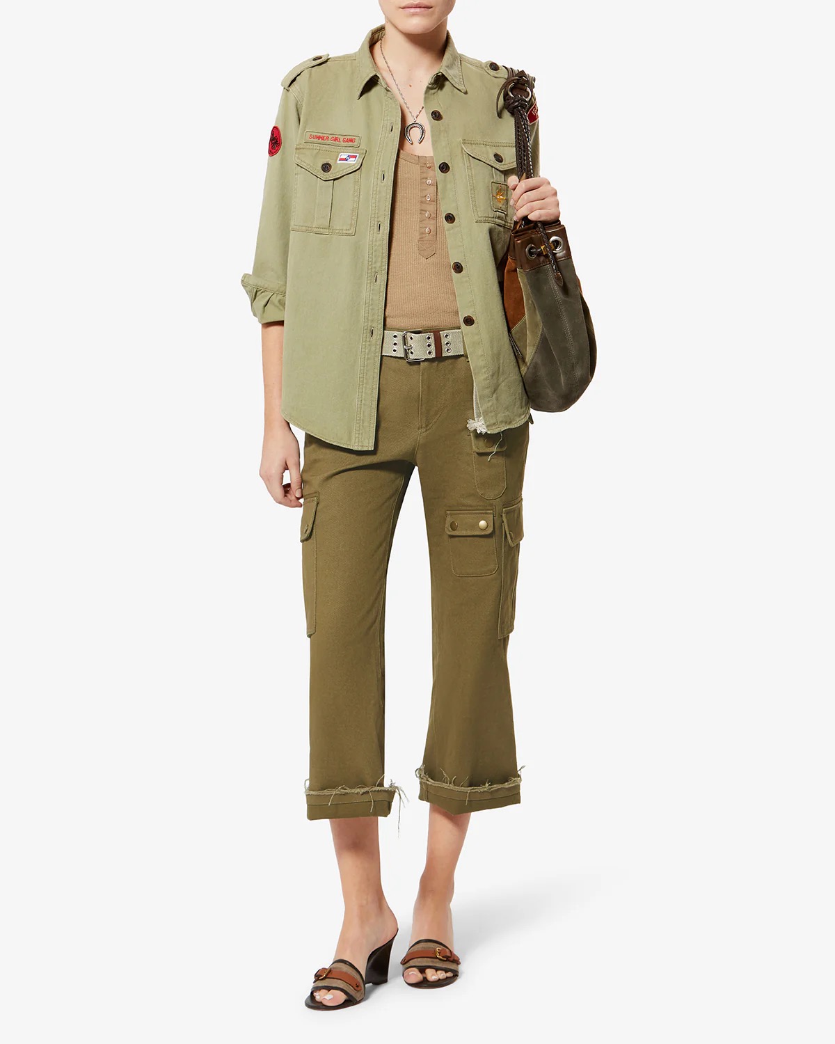Hose JOSINE in Khaki , ISABEL MARANT