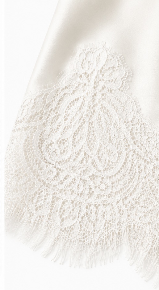 Lace Top in Champagner, Mansphil