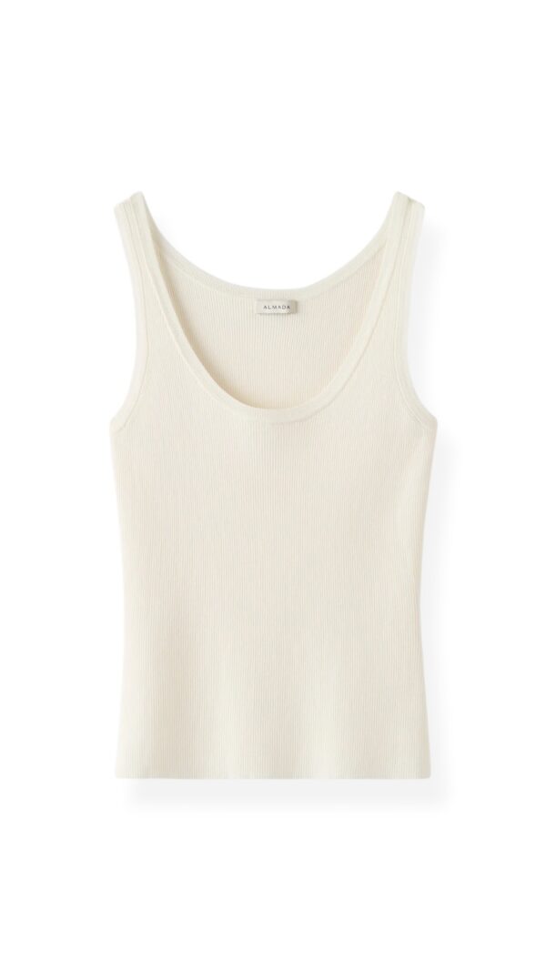 INDY Rib Top in Cream, ALMADA Label,