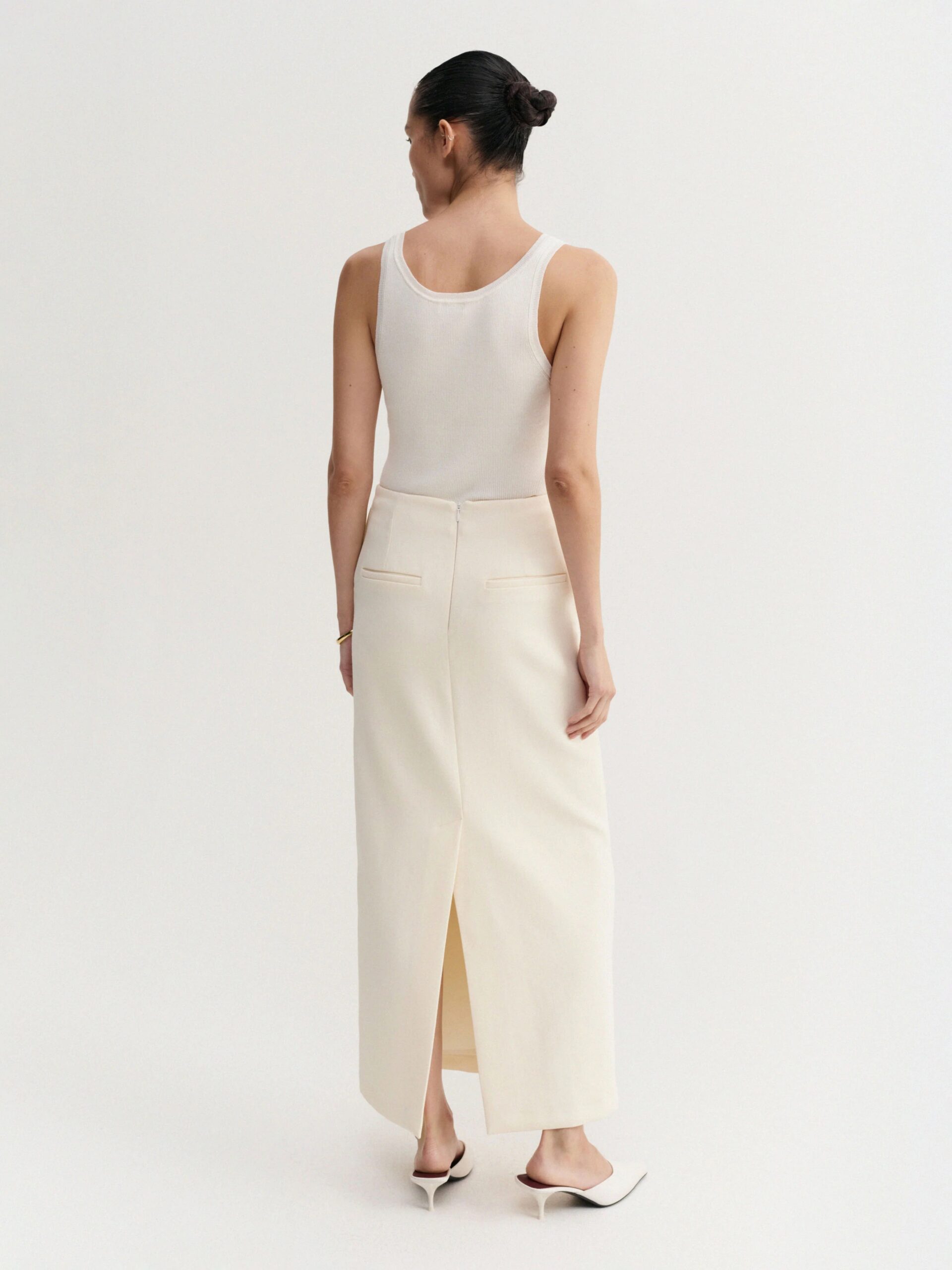 INDY Rib Top in Cream, ALMADA Label,