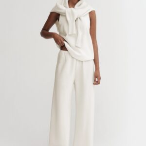 Hose BEA Crepe in Cream, ALMADA Label,