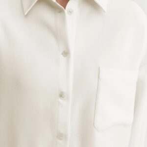 Bluse FINN Crepe in Cream , ALMADA Label,