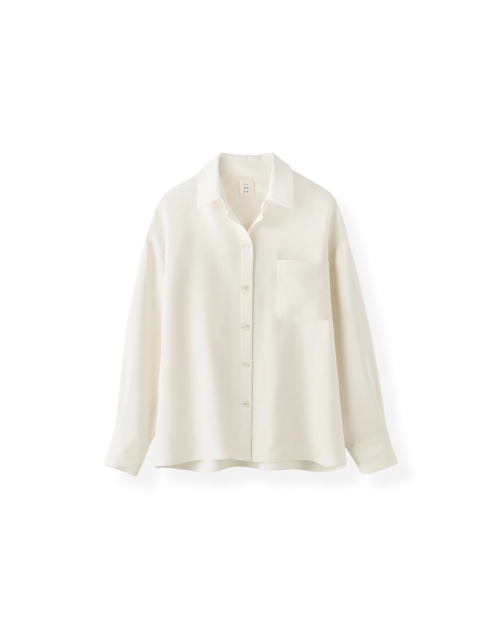 Bluse FINN Crepe in Cream , ALMADA Label,