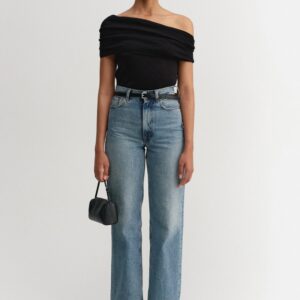 Top POPPY in Black, ALMADA Label,