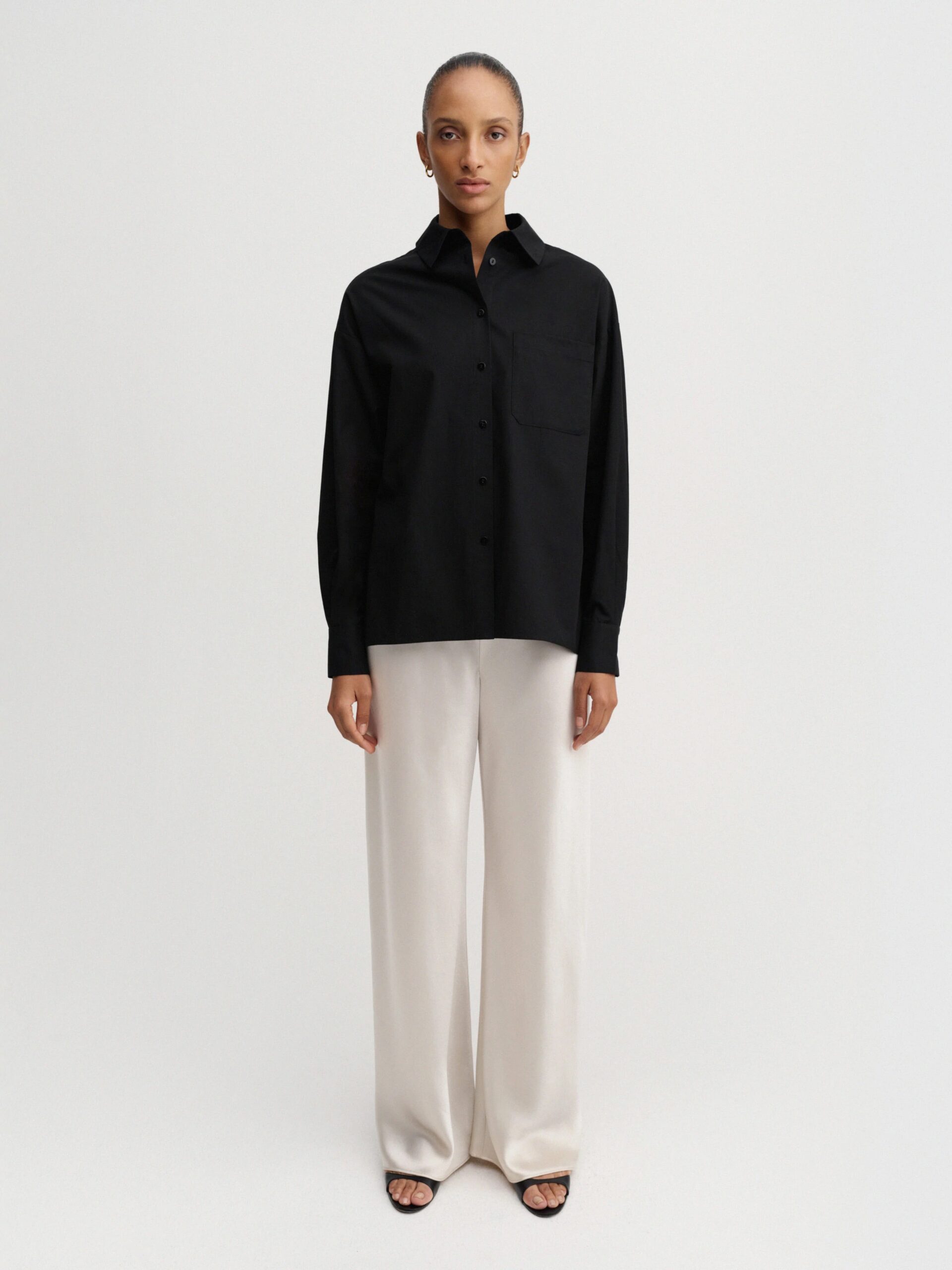 Satin-Hose BIAS in Pearl, ALMADA LABEL