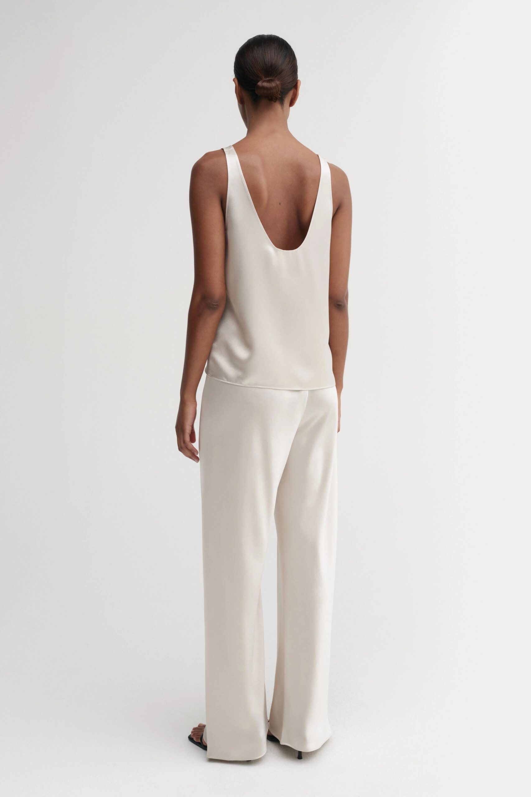 Satin-Top ROMY in Pearl, ALMADA Label,