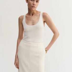 INDY Rib Top in Cream, ALMADA Label,