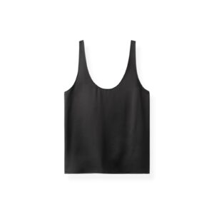 Satin-Top ROMY in Black, ALMADA LABEL