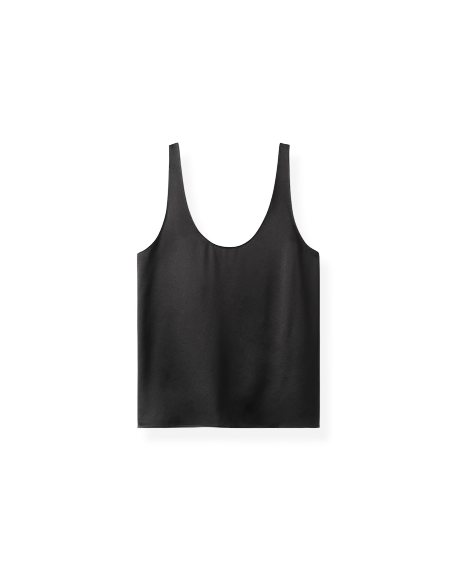 Satin-Top ROMY in Black, ALMADA LABEL