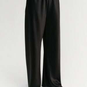 Satin-Hose BIAS in Black, ALMADA LABEL