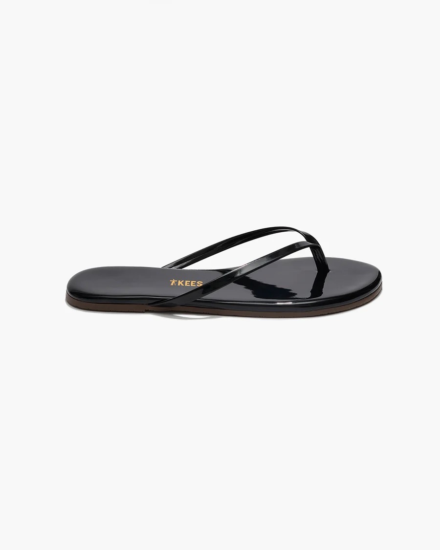 Flip Flops LILY GLOSS in Black, TKEES