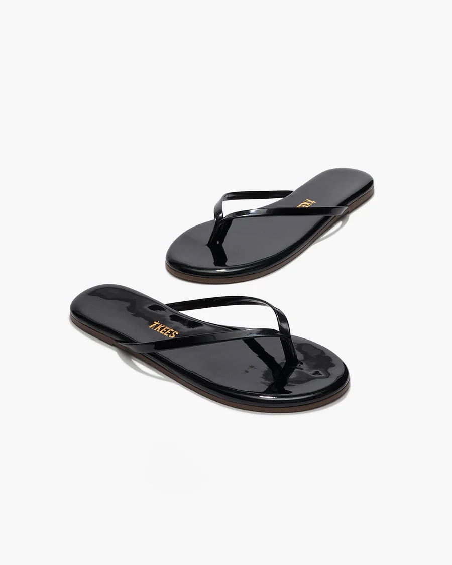 Flip Flops LILY GLOSS in Black, TKEES