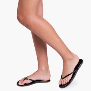 Flip Flops LILY GLOSS in Black, TKEES