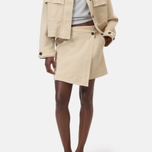 Wickelrock in Beige, CLOSED