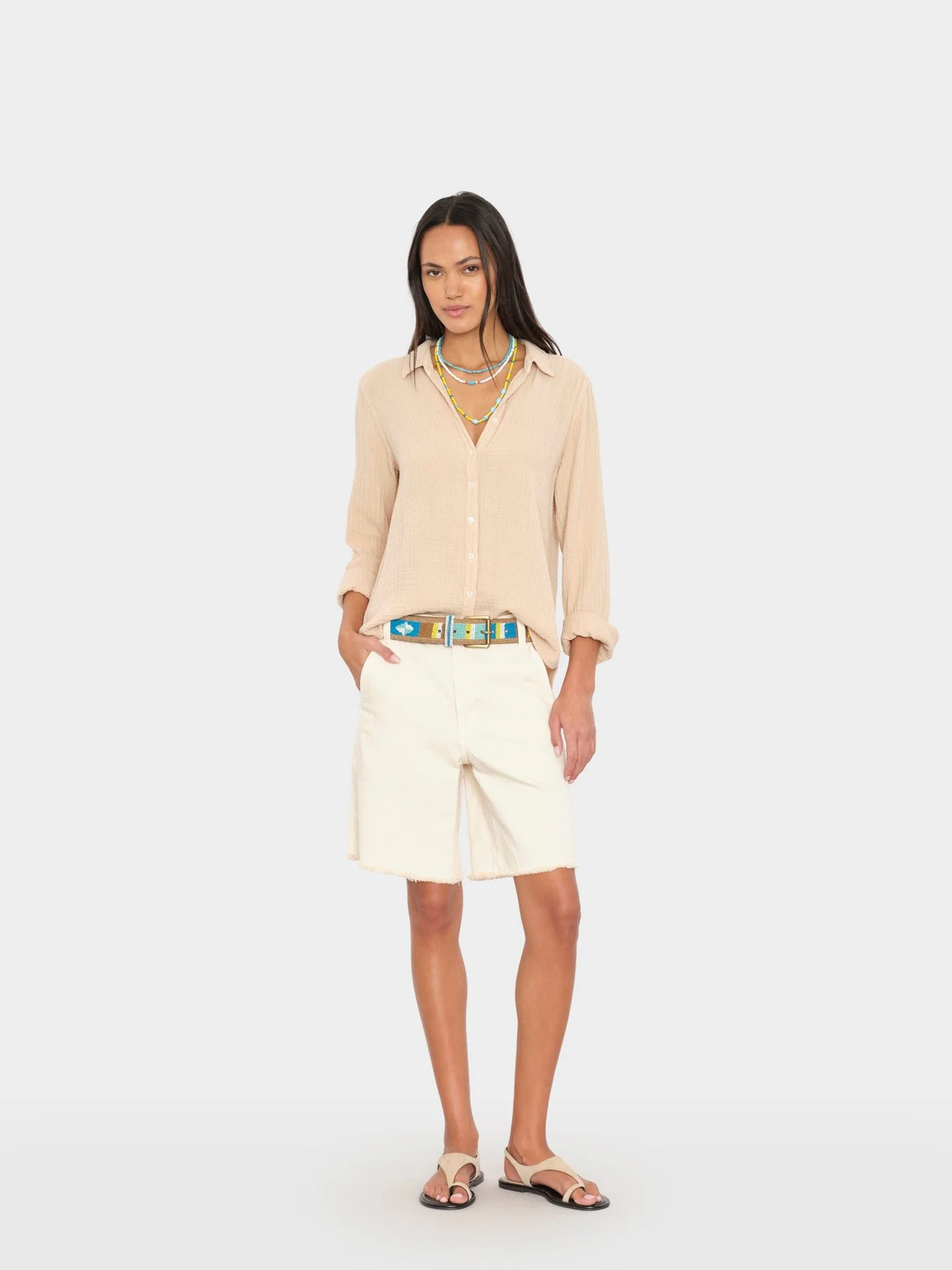 Denim Short KNOX in Sand, XIRENA