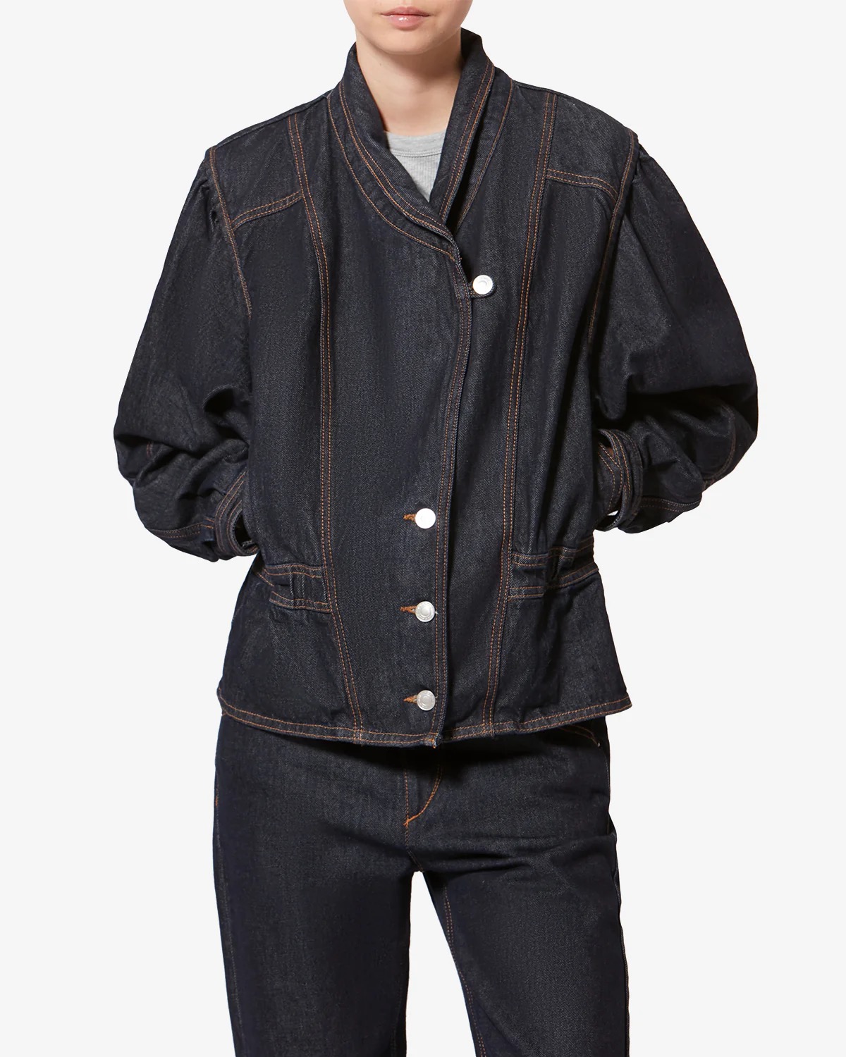 Thema 2 9 Denim Jacke DOLIE in Dark Midnight , ISABEL MARANT