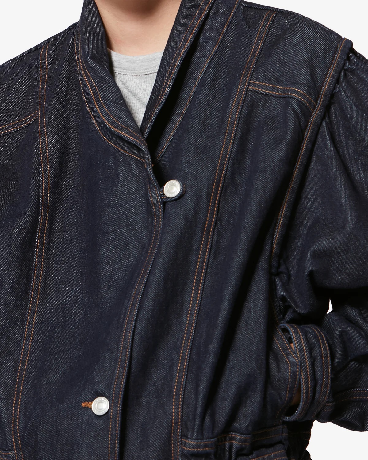 Thema 2 14 Denim Jacke DOLIE in Dark Midnight , ISABEL MARANT