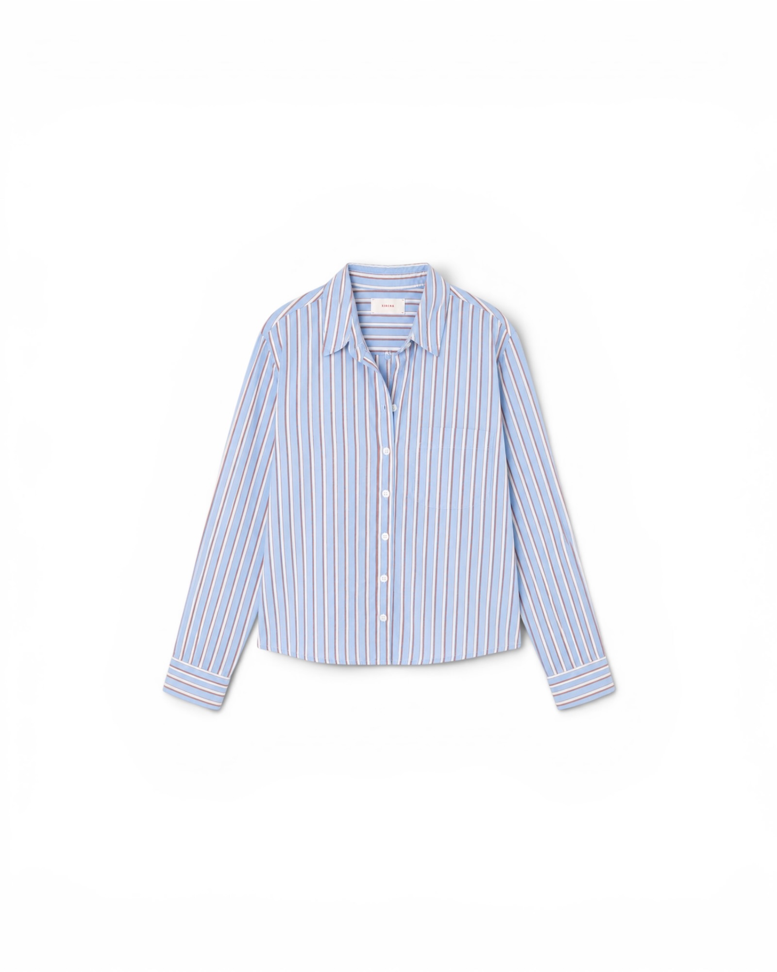 Bluse WYLER in blue white, XIRENA