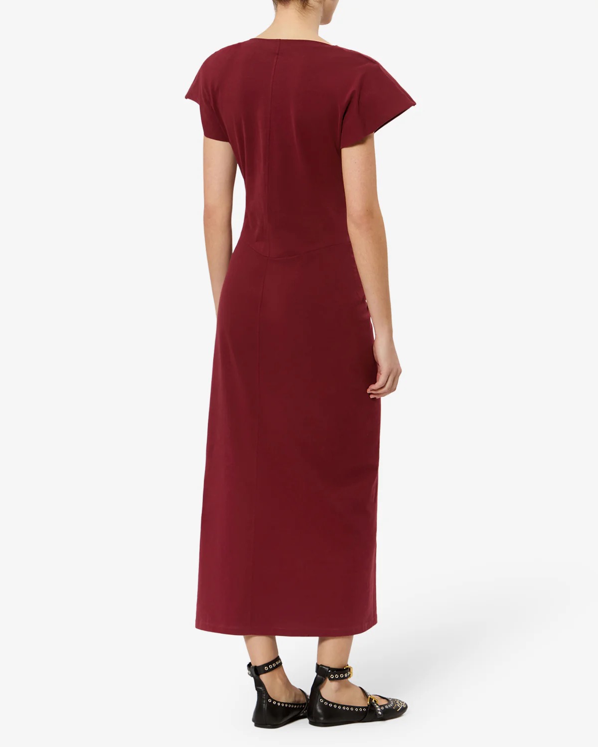 Kleid NADRA in dark Burgundy, ISABEL MARANT