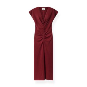 Kleid NADRA in dark Burgundy, ISABEL MARANT