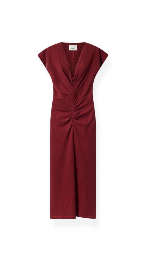 Kleid NADRA in dark Burgundy, ISABEL MARANT