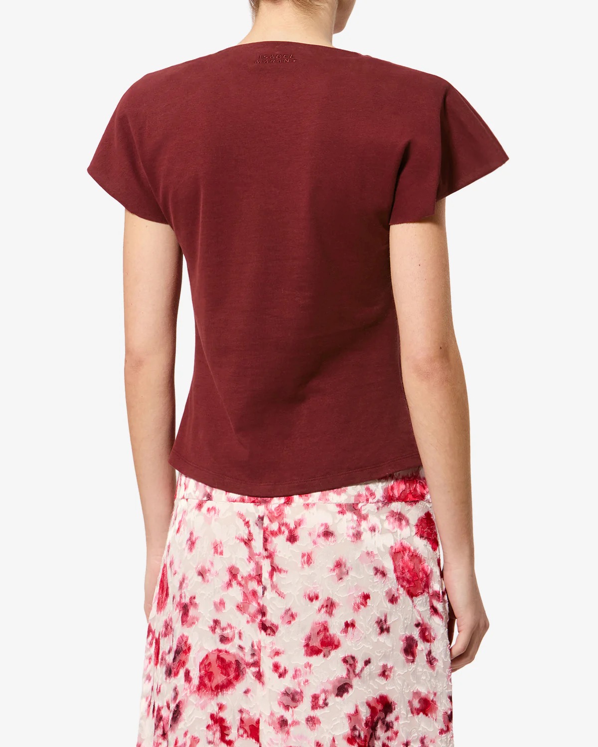 T-Shirt Nadrine in dark burgundy Isabel Marant