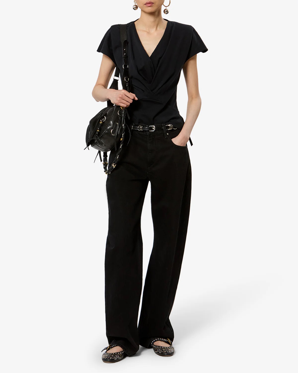 T-Shirt Nadrine in black Isabel Marant