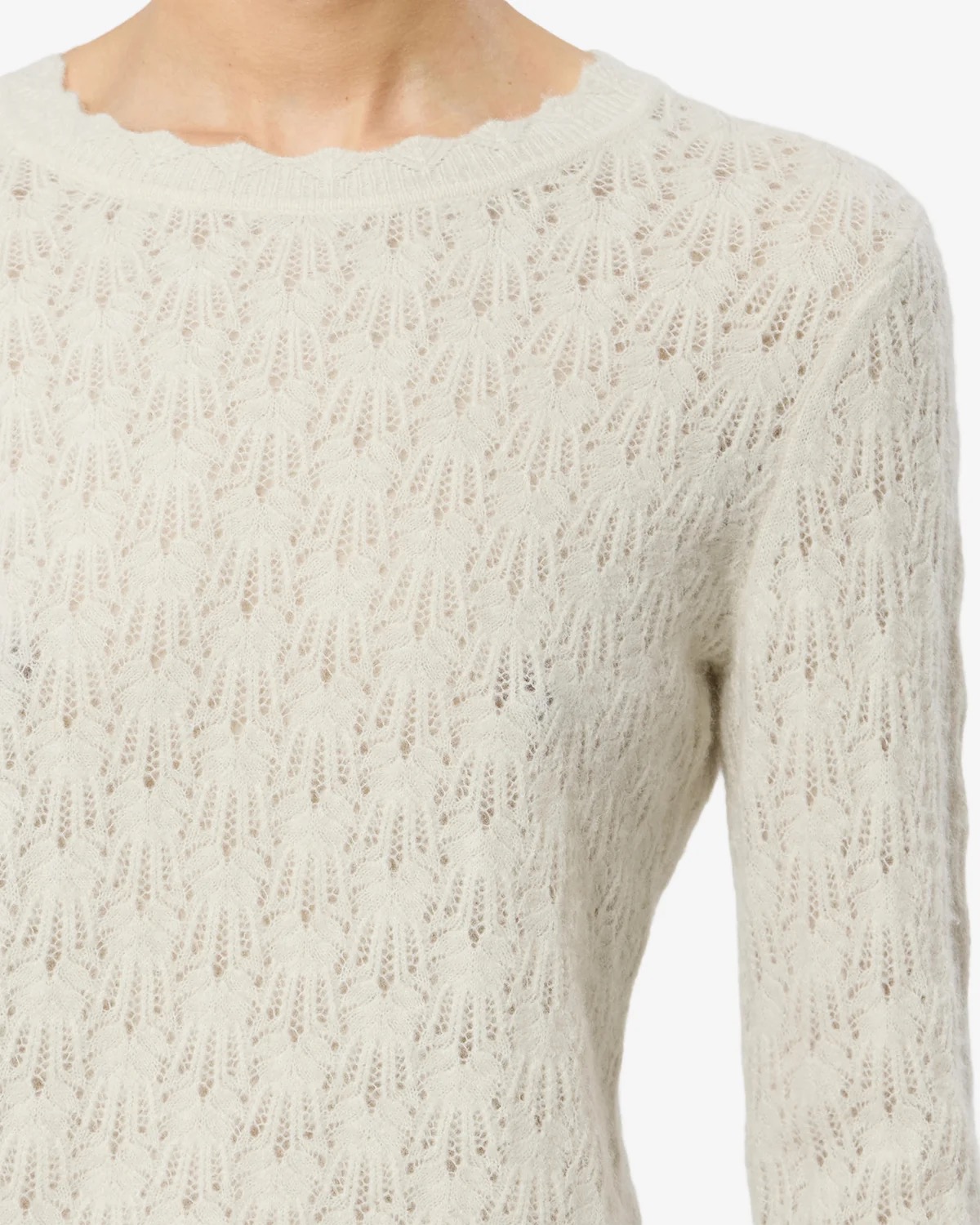 Pullover OBELINE in cream ISABEL MARANT