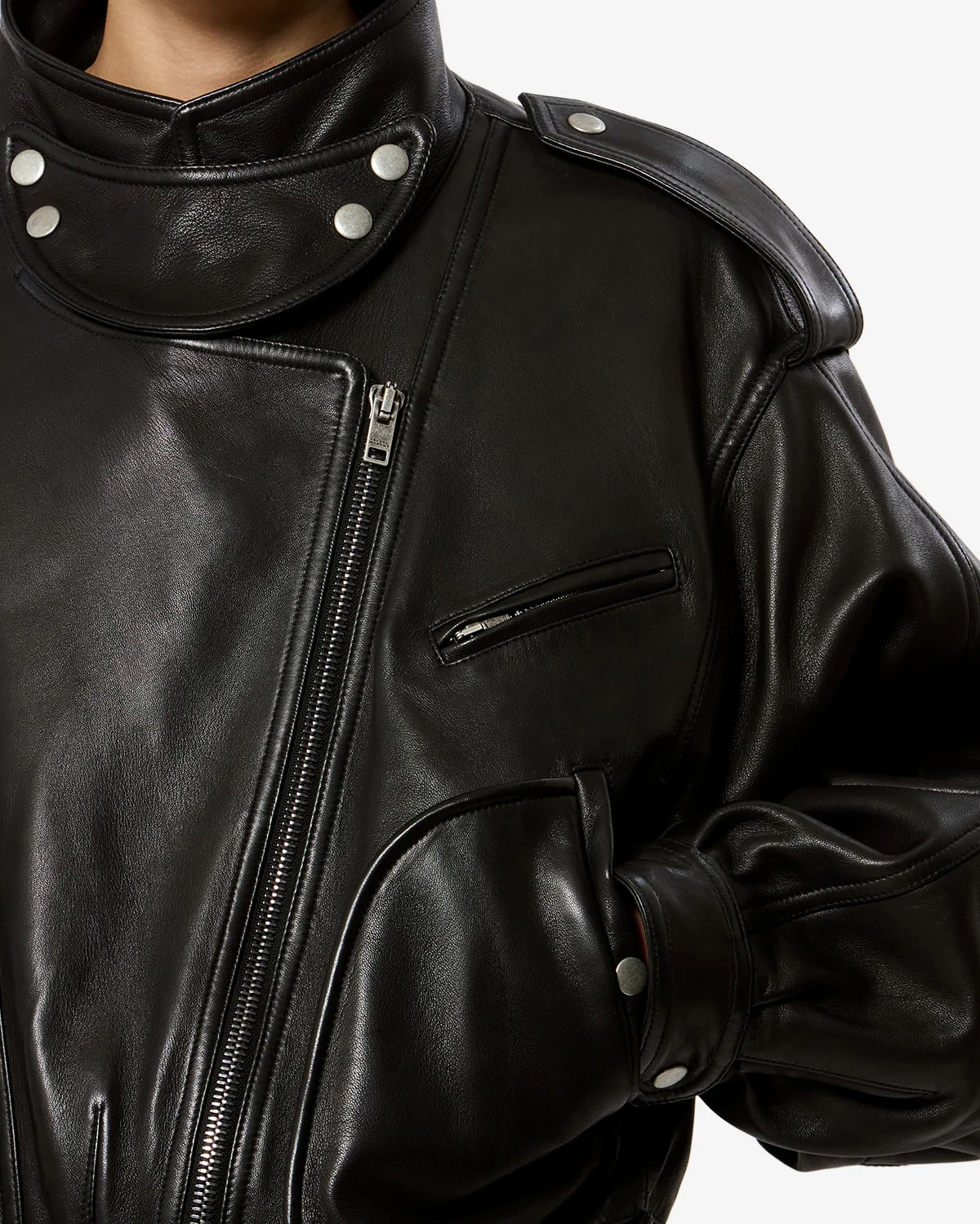 Lederjacke FARZA in black ISABEL MARANT