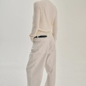 Cardigan Classic in Off White, Rhea