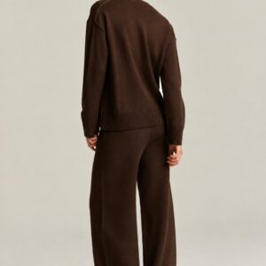 Knitted Pants in Brown, RHEA