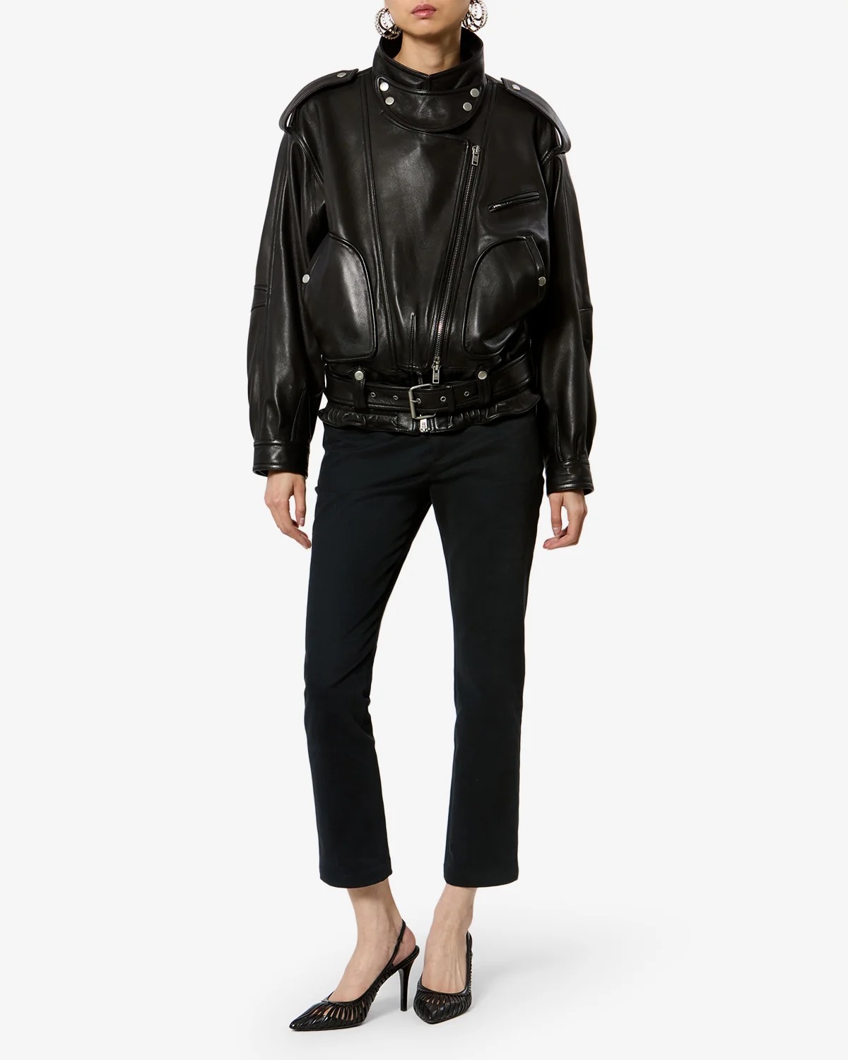 Lederjacke FARZA in black ISABEL MARANT