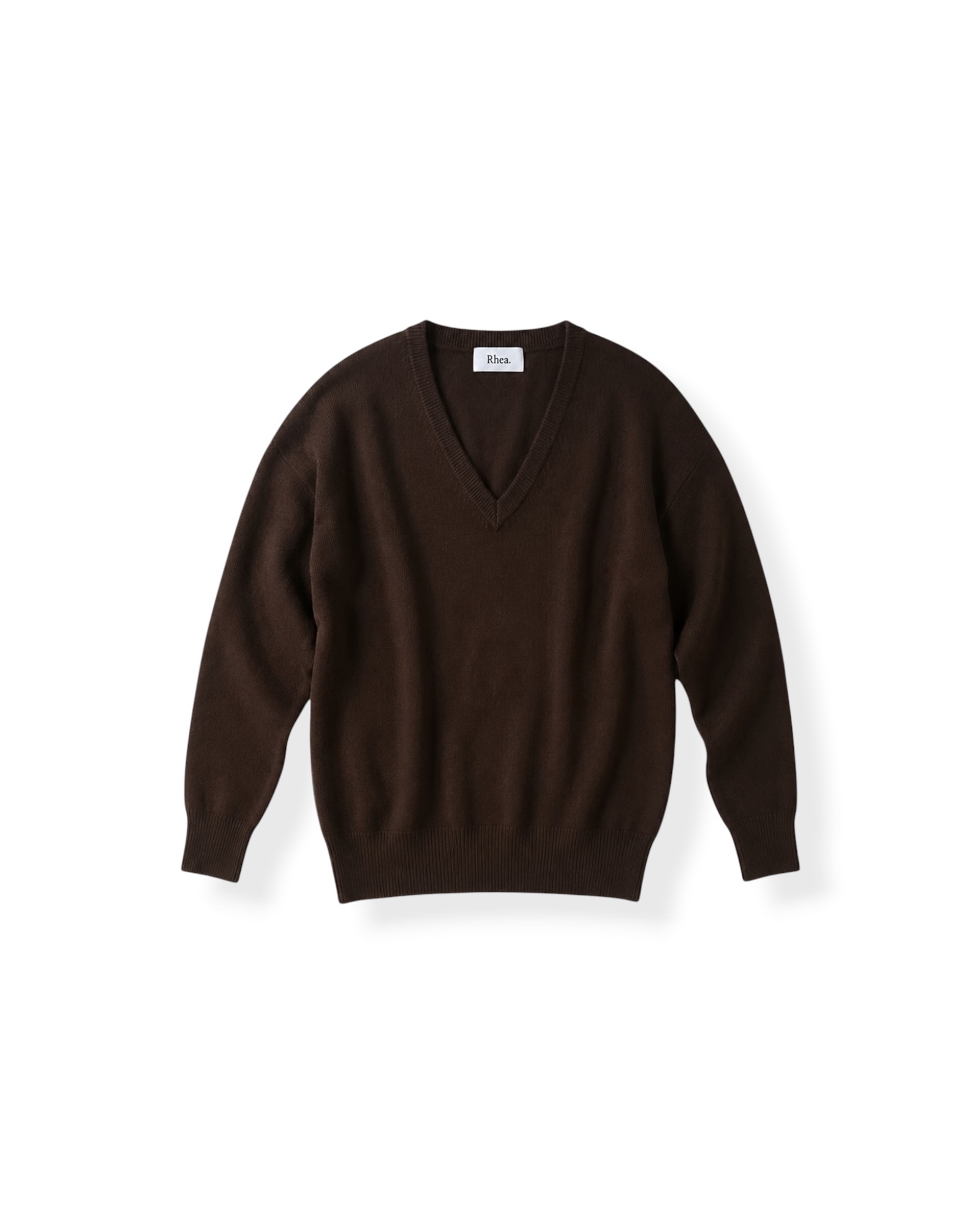 Pullover Deep V in Brown