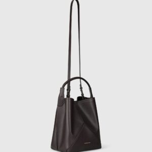 Victoria Bucket bag in coffee VICTORIA BECKHAM