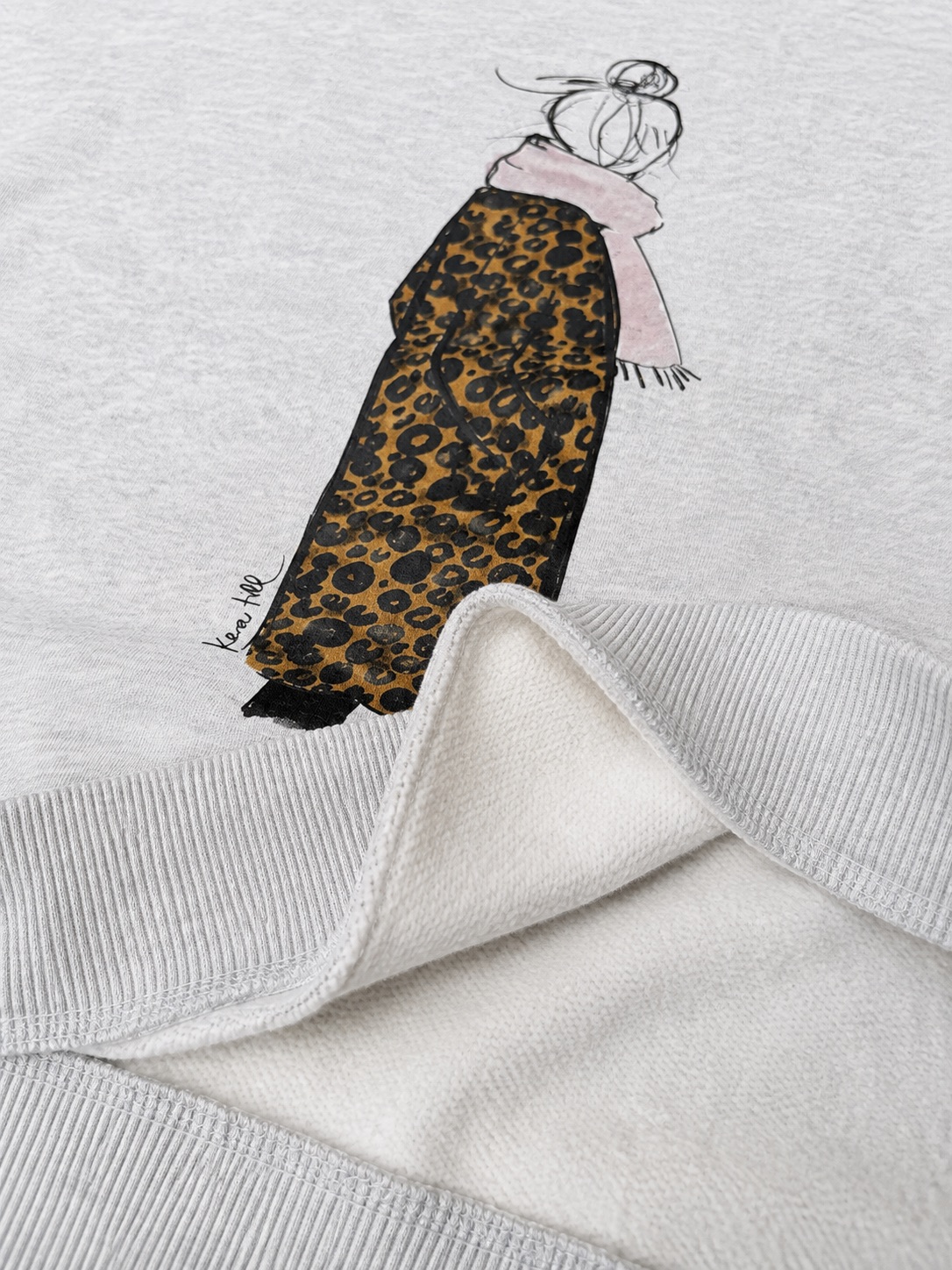 Sweatshirt LEO MANTEL in heather grey, Kera Till