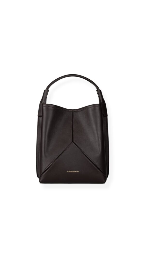 Victoria Bucket bag in coffee VICTORIA BECKHAM