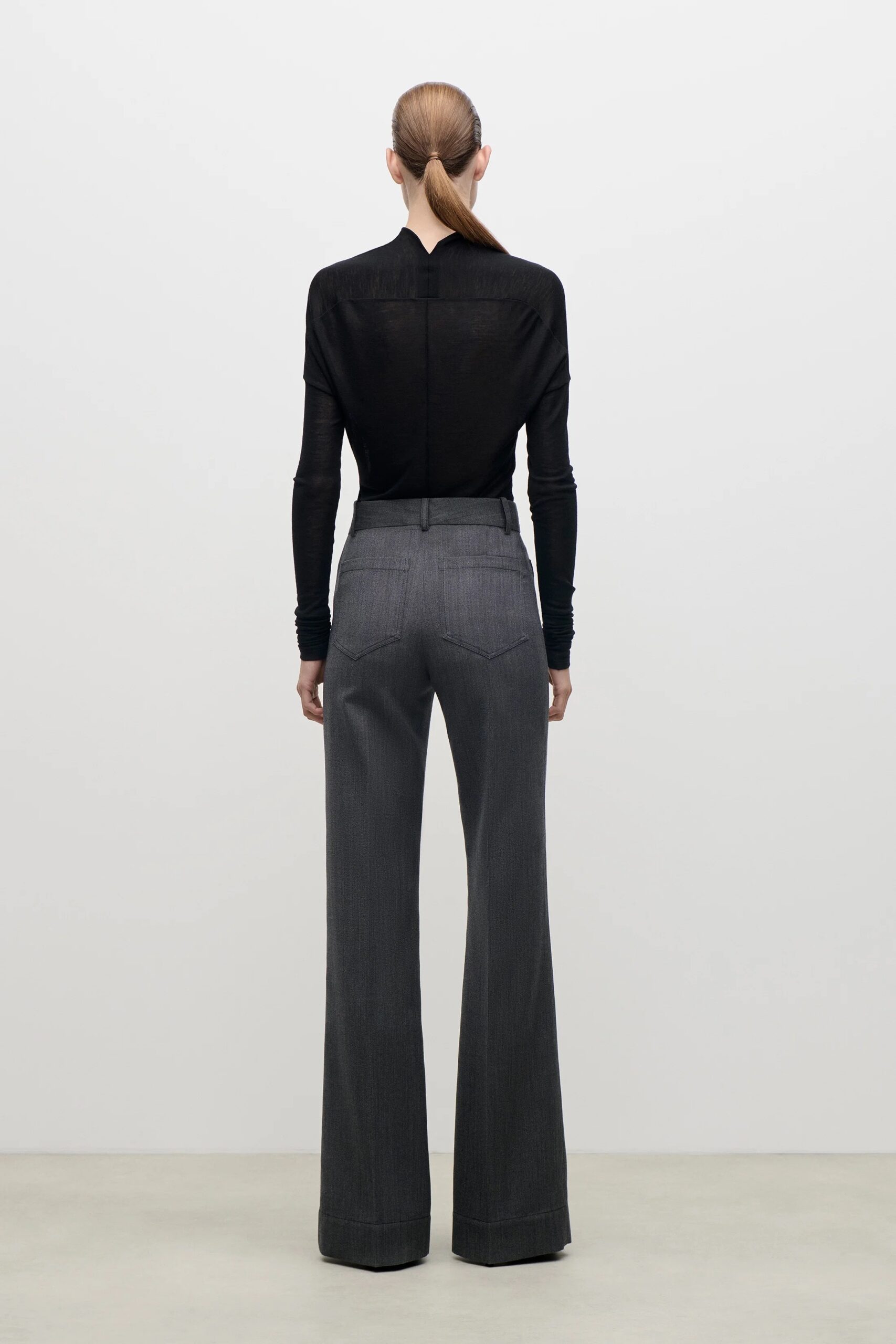 Hose ALINA in ash melange, VICTORIA BECKHAM