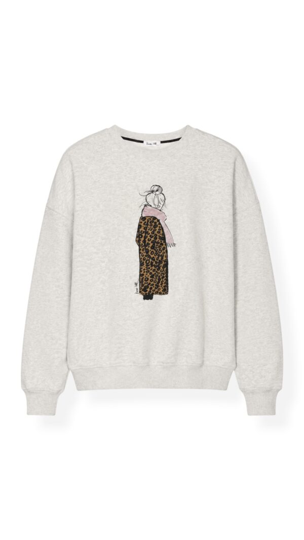 Sweatshirt LEO MANTEL in heather grey, Kera Till